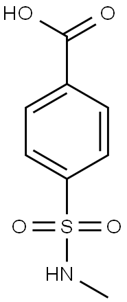 4-(methylsulfamoyl)benzoic acid Struktur