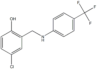  4-chloro-2-({[4-(trifluoromethyl)phenyl]amino}methyl)phenol