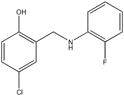 4-chloro-2-{[(2-fluorophenyl)amino]methyl}phenol|