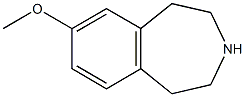 7-methoxy-2,3,4,5-tetrahydro-1H-3-benzazepine Struktur