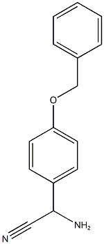 2-氨基-2-[4-(苄氧基)苯基]乙腈, 40658-55-7, 结构式
