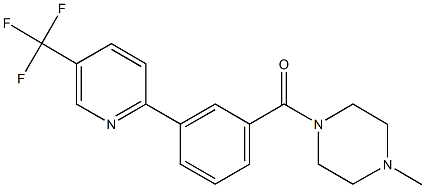 (4-methylpiperazino){3-[5-(trifluoromethyl)-2-pyridinyl]phenyl}methanone Structure