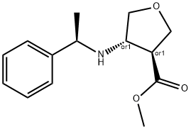 rel-methyl (3S,4S)-4-{[(1R)-1-phenylethyl]amino}oxolane-3-carboxylate