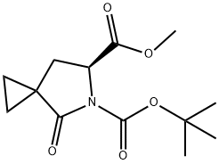 5-tert-butyl 6-methyl (6s)-4-oxo-5-azaspiro[2.4]heptane-5,6-dicarboxylate 结构式