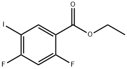 ethyl 2,4-difluoro-5-iodobenzoate Structure