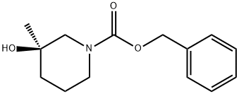 benzyl (3r)-3-hydroxy-3-methylpiperidine-1-carboxylate Structure