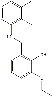 2-{[(2,3-dimethylphenyl)amino]methyl}-6-ethoxyphenol 结构式