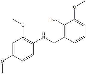 2-{[(2,4-dimethoxyphenyl)amino]methyl}-6-methoxyphenol Structure