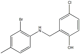 2-{[(2-bromo-4-methylphenyl)amino]methyl}-4-chlorophenol Structure