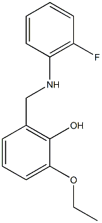 2-ethoxy-6-{[(2-fluorophenyl)amino]methyl}phenol Structure