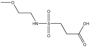 3-[(2-methoxyethyl)sulfamoyl]propanoic acid,,结构式