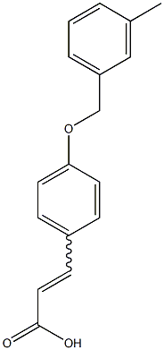 3-{4-[(3-methylphenyl)methoxy]phenyl}prop-2-enoic acid Structure