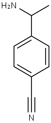 4-(1-aminoethyl)benzonitrile 结构式