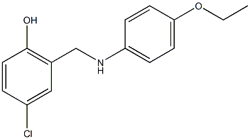 4-chloro-2-{[(4-ethoxyphenyl)amino]methyl}phenol Struktur