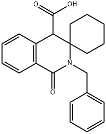 2'-苄基-1'-氧代-1',4'-二氢-2'H-螺[环己烷-1,3'-异喹啉]-4'-羧酸,1283481-92-4,结构式