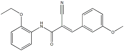 (2E)-2-cyano-N-(2-ethoxyphenyl)-3-(3-methoxyphenyl)acrylamide|