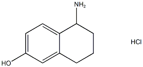 5-amino-5,6,7,8-tetrahydronaphthalen-2-ol hcl,,结构式