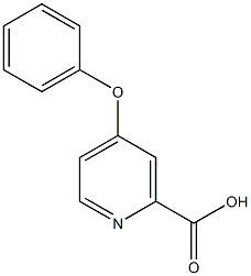 4-phenoxypyridine-2-carboxylic acid,99970-10-2,结构式