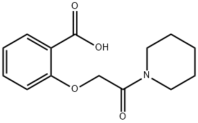 2-[2-oxo-2-(piperidin-1-yl)ethoxy]benzoic acid Structure