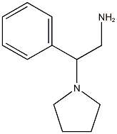 2-phenyl-2-(pyrrolidin-1-yl)ethan-1-amine 化学構造式