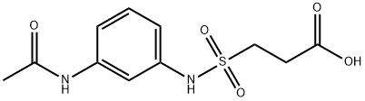 3-[(3-acetamidophenyl)sulfamoyl]propanoic acid 结构式