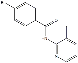 4-bromo-N-(3-methylpyridin-2-yl)benzamide Struktur