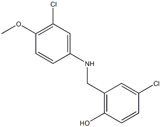 4-chloro-2-{[(3-chloro-4-methoxyphenyl)amino]methyl}phenol