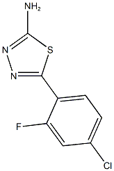 5-(4-chloro-2-fluorophenyl)-1,3,4-thiadiazol-2-amine