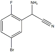 amino(5-bromo-2-fluorophenyl)acetonitrile Struktur