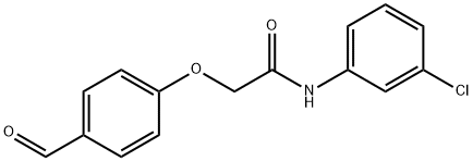N-(3-chlorophenyl)-2-(4-formylphenoxy)acetamide Struktur