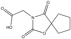 (2,4-dioxo-1-oxa-3-azaspiro[4.4]non-3-yl)acetic acid 化学構造式