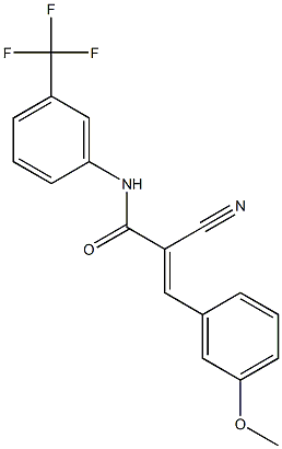  (2E)-2-cyano-3-(3-methoxyphenyl)-N-[3-(trifluoromethyl)phenyl]acrylamide