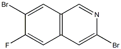 3,7-dibromo-6-fluoroisoquinoline,,结构式