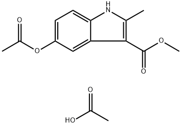 Methyl 5-acetoxy-2-methyl-1H-indole-3-carboxylate acetate 结构式