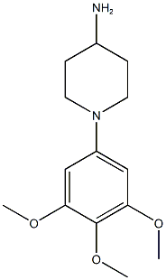 1-(3,4,5-trimethoxyphenyl)piperidin-4-amine,,结构式