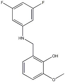 2-{[(3,5-difluorophenyl)amino]methyl}-6-methoxyphenol 化学構造式