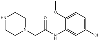 N-(5-chloro-2-methoxyphenyl)-2-(piperazin-1-yl)acetamide Structure