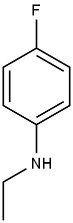 N-ethyl-4-fluoroaniline Struktur