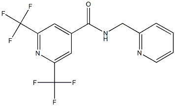 N-(2-pyridinylmethyl)-2,6-bis(trifluoromethyl)isonicotinamide Structure