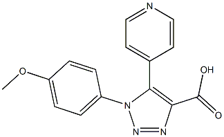 1-(4-methoxyphenyl)-5-pyridin-4-yl-1H-1,2,3-triazole-4-carboxylic acid