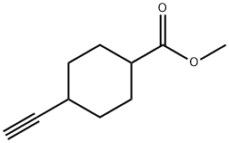 methyl 4-ethynylcyclohexane-1-carboxylate 化学構造式