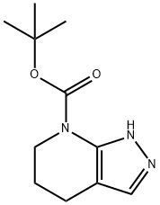 tert-Butyl 5,6-dihydro-1H-pyrazolo[3,4-b]pyridine-7(4H)-carboxylate Struktur