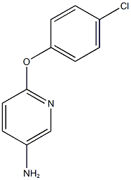 6-(4-chlorophenoxy)pyridin-3-amine 化学構造式