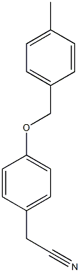 2-{4-[(4-methylphenyl)methoxy]phenyl}acetonitrile Struktur