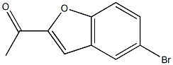 1-(5-bromo-1-benzofuran-2-yl)ethan-1-one,,结构式
