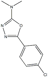  N-[5-(4-chlorophenyl)-1,3,4-oxadiazol-2-yl]-N,N-dimethylamine