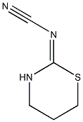 {[(2E)-1,3-thiazinan-2-ylidene]amino}formonitrile,,结构式