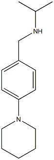 {[4-(piperidin-1-yl)phenyl]methyl}(propan-2-yl)amine,,结构式