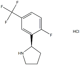 (2R)-2-[2-fluoro-5-(trifluoromethyl)phenyl]pyrrolidine hydrochloride|