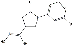 (Z)-1-(3-fluorophenyl)-N'-hydroxy-5-oxopyrrolidine-3-carboximidamide